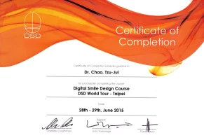 Dr. 趙 - 巴西DSD 數位微笑設計 國際認證